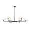 Z-Lite Leila Chandelier, 6-Light, 63 In.W x 10.75 In.H, Matte Black/White Linen 744-63R-MB - alternate 8